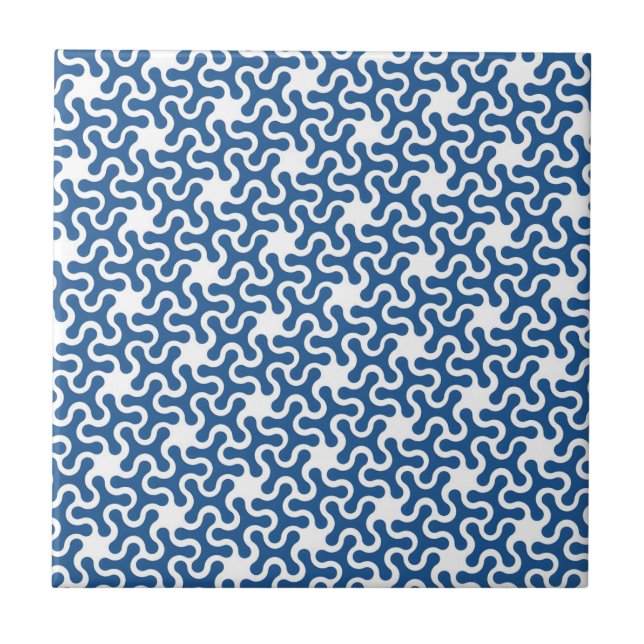 carreaux de motif plaid bleu gris enchevêtré (Devant)