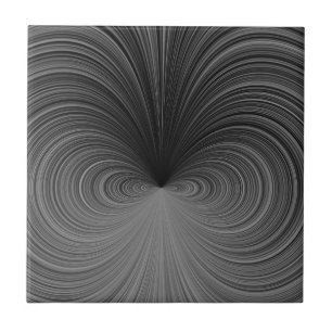 Carreaux de vortex d'illusion en noir et blanc