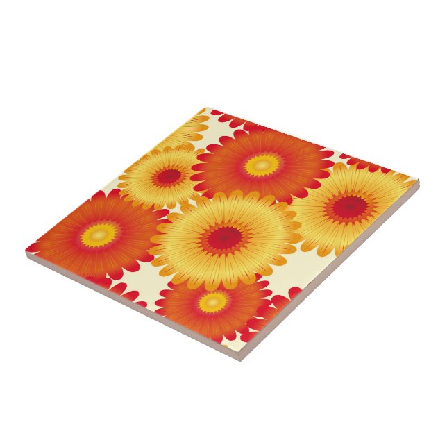 Carreaux d'impression de fleurs (Côté)