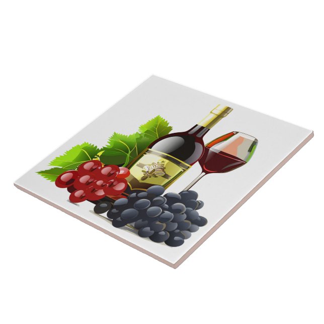 Carreaux d'impression de raisins de vin (Côté)