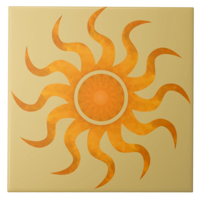 Carreaux du désert solaire lumineux - Grande (Devant)