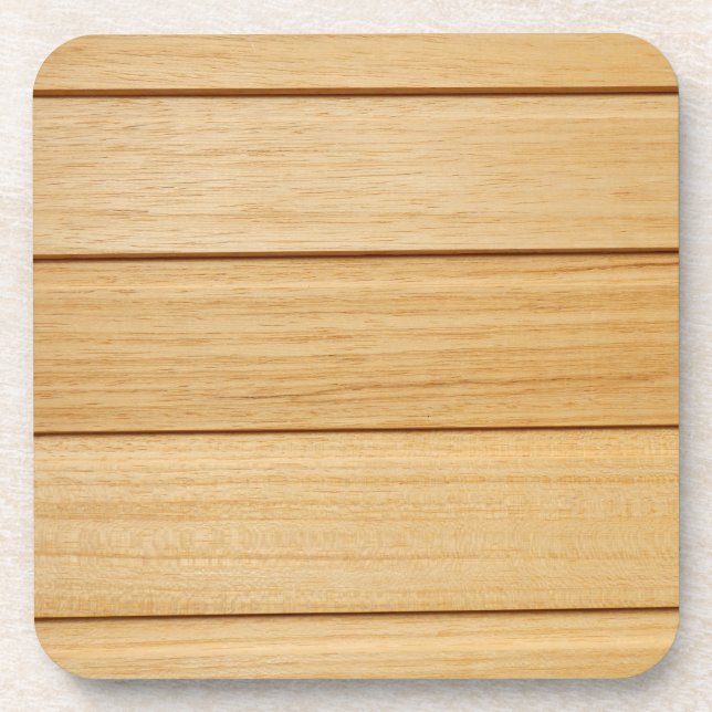 Carreaux en bois Dessous de verre en plastique dur (Devant)