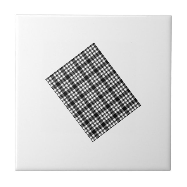 Carreaux en céramique blanc et noir (Devant)