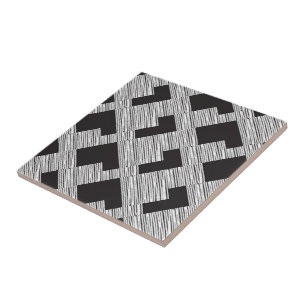 Carreaux en céramique blanc et noir