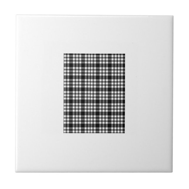 Carreaux en céramique blanc et noir (Devant)