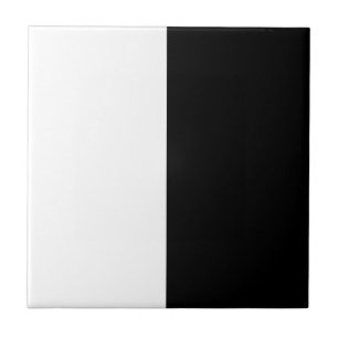 Carreaux en céramique blanche et noire modernes