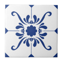 Carreaux en céramique Bleu Blanc
