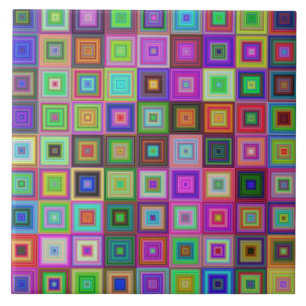 carreaux en céramique carré arc-en-ciel