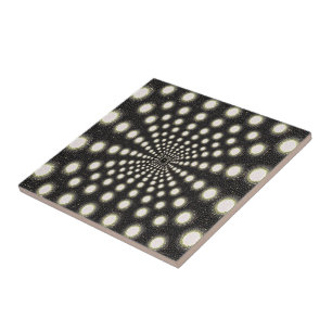 Carreaux en céramique Cercles cerclés blancs et no