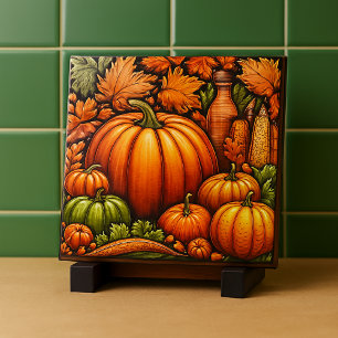 Carreaux en céramique de citrouilles de saison aut