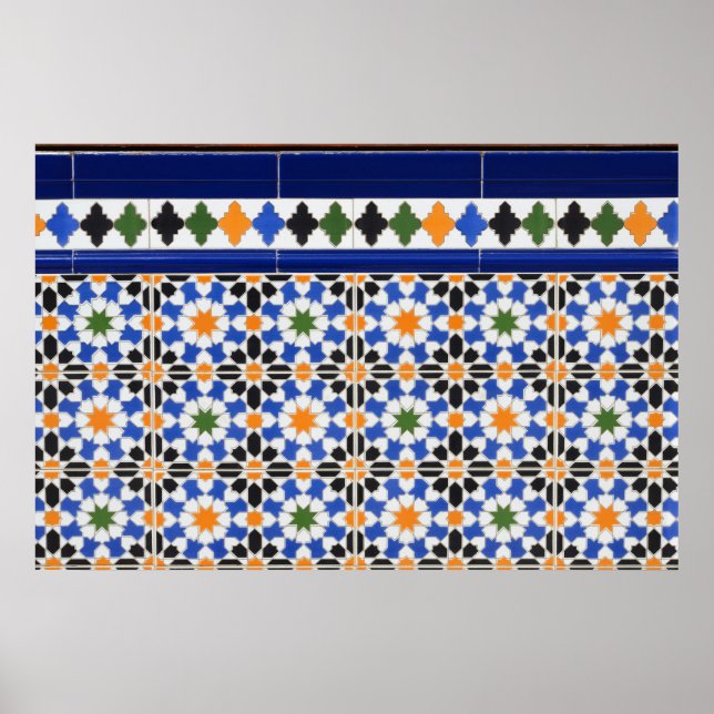 Carreaux en céramique de Granada Poster (Devant)