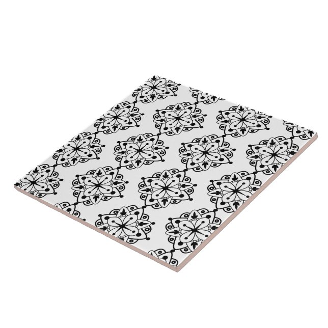 Carreaux en céramique de marbre noir (Côté)