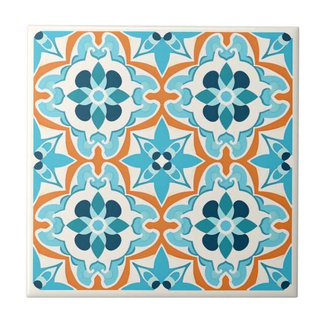 Carreaux en céramique de style Zellij marocain (Devant)