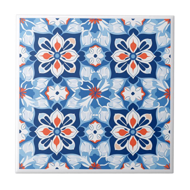 Carreaux en céramique de style Zellij marocain (Devant)