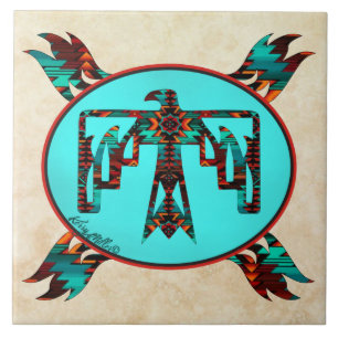 Carreaux en céramique de Thunderbird Tribal