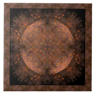 Carreaux en céramique en cuivre doré