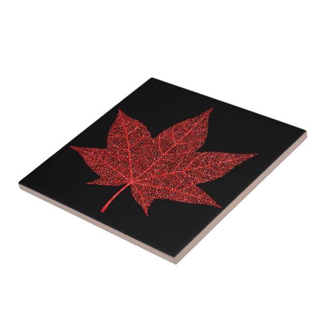 Carreaux en céramique Feuille rouge parties scinti (Côté)