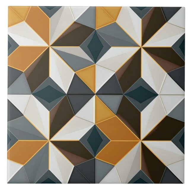 Carreaux en céramique géométrique gras (Devant)