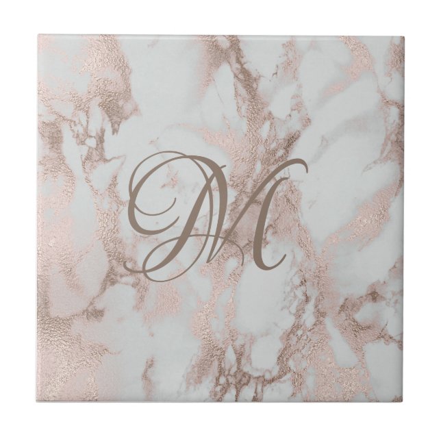 Carreaux en céramique Monogram Rose Gold (Devant)