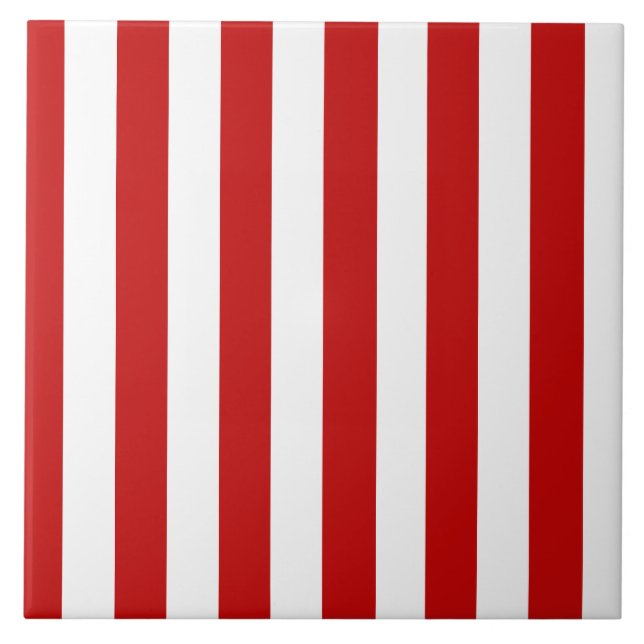 Carreaux en céramique Motif rouge et blanc (Devant)