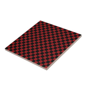 Carreaux en céramique noir et rouge