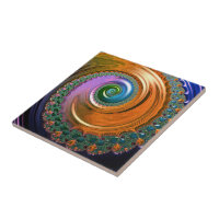 Carreaux en céramique Orange Mandelbrot