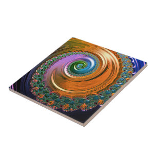 Carreaux en céramique Orange Mandelbrot