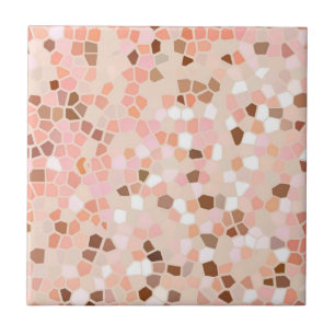 Carreaux en céramique rose Brown Mosaïque