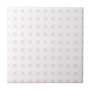 Carreaux en céramique rose et blanc Carrés
