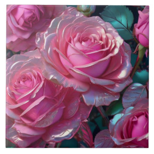 Carreaux en céramique roses