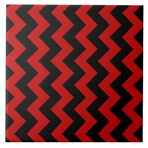 Carreaux en céramique rouge noir Motif XIII