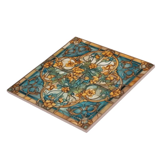Carreaux en verre floral Ariments (Côté)