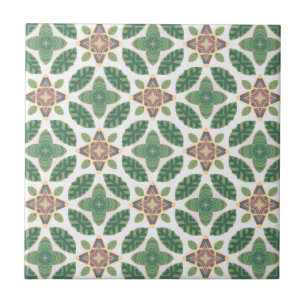 Carreaux Feuilles verts