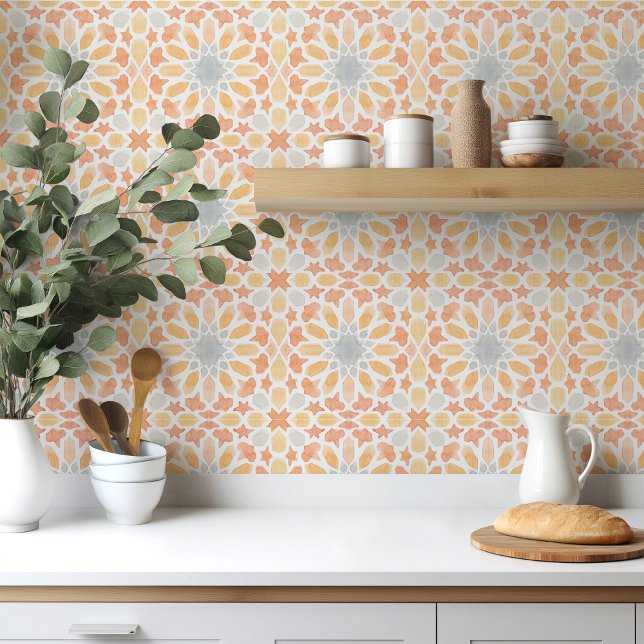 Carreaux marocains en orange (Créateur téléchargé)