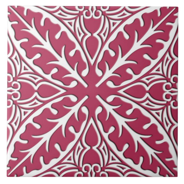 Carreaux marocains - magenta et blanc (Devant)