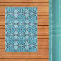 Carreaux Mosaïque Bleu Seaglass