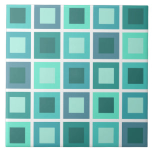 Carreaux Motif Turquoise rétro années 1950