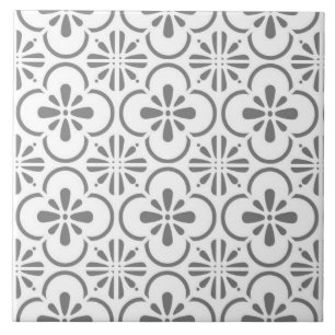 Carreaux muraux en céramique - Gris et Blanc Maroc
