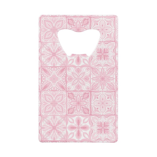 Carreaux ornés en rose (Devant)