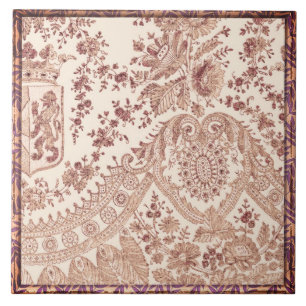 Carreaux Roses en dentelle rose
