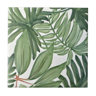 carreaux verts tropicaux