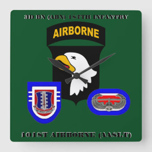 Carrée 3ème HORLOGE AÉROPORTÉE de 187TH INFANTERIE de