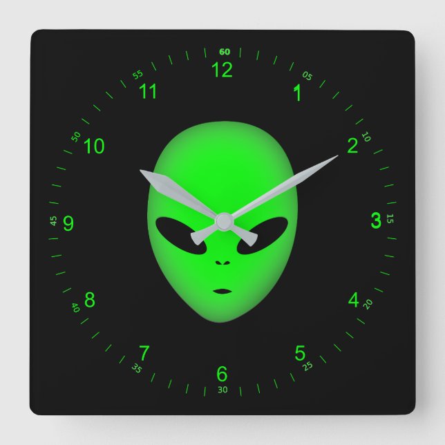 Carrée Alien de horloge (Recto)