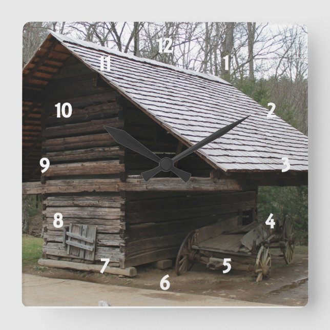 Carrée Ancienne horloge stagecoach (Recto)