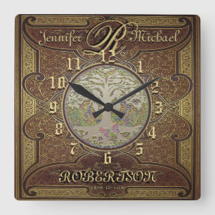 Carrée Anniversaire Horloge Vintage