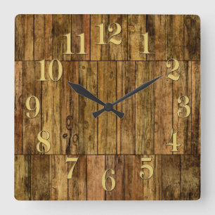 Carrée Bois Bois Panneau de bois, Effet Horloge