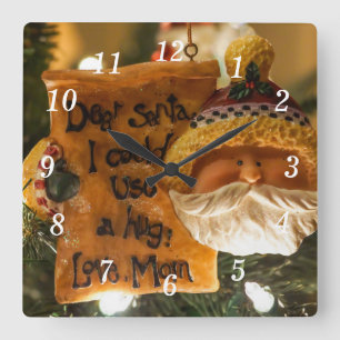 Carrée Cher Père Noël, Je Pourrais Utiliser Une Horloge M