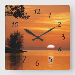 Carrée Clé West Sunset Grande horloge