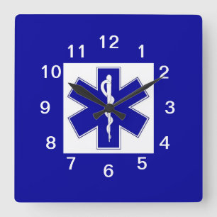 Carrée Étoile de la vie - horloge