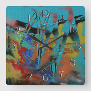 Carrée Grande horloge de mer agitée